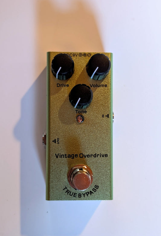 PNW Music vintage overdrive guitar effects pedal with tube amp warmth simulation and dynamic response controls