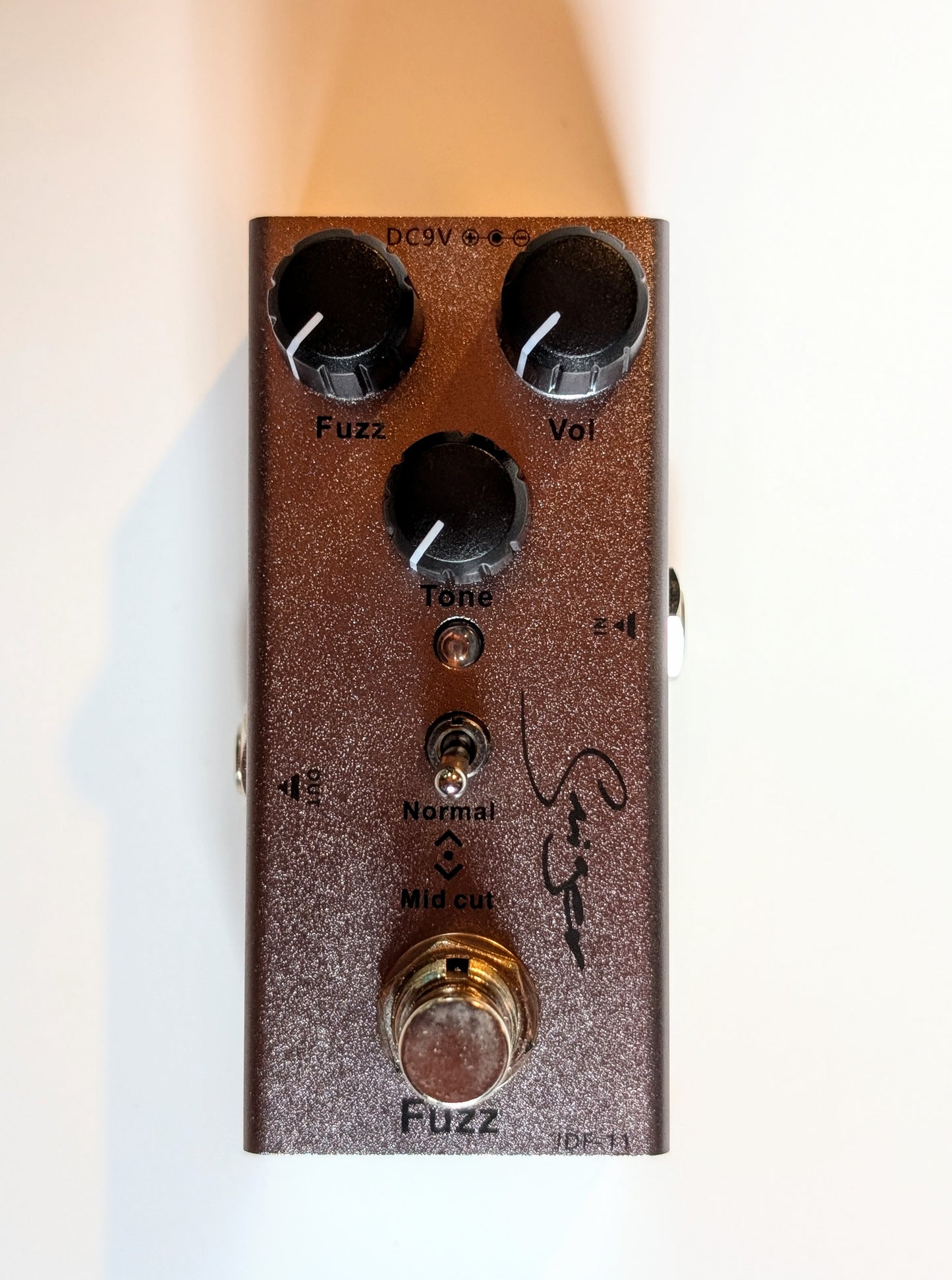 PNW Music fuzz guitar effects pedal with control knobs for shaping psychedelic and garage rock tones from warm woolly to aggressive distortion