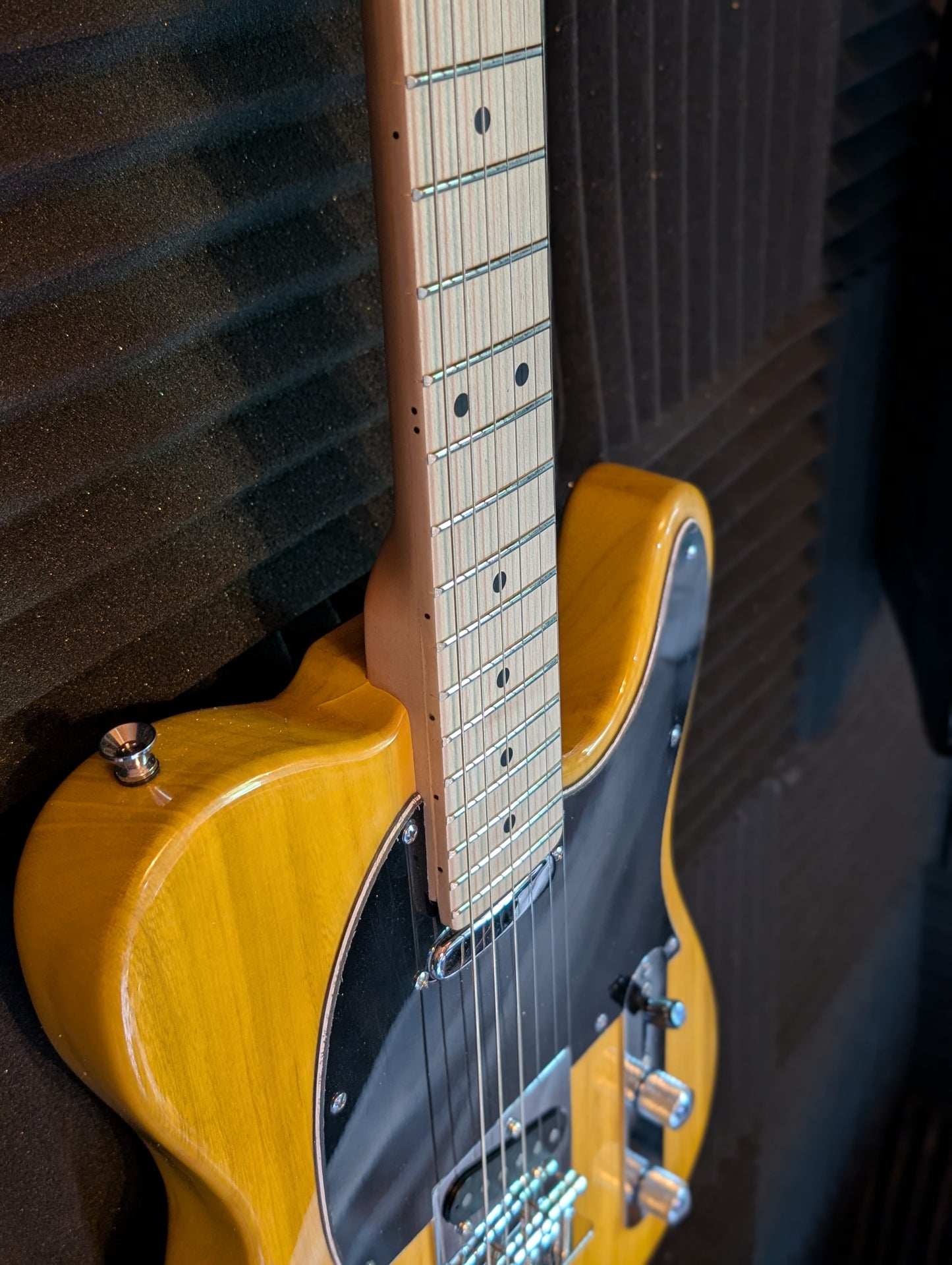 Natural Yellow Telecaster-Style Electric Guitar