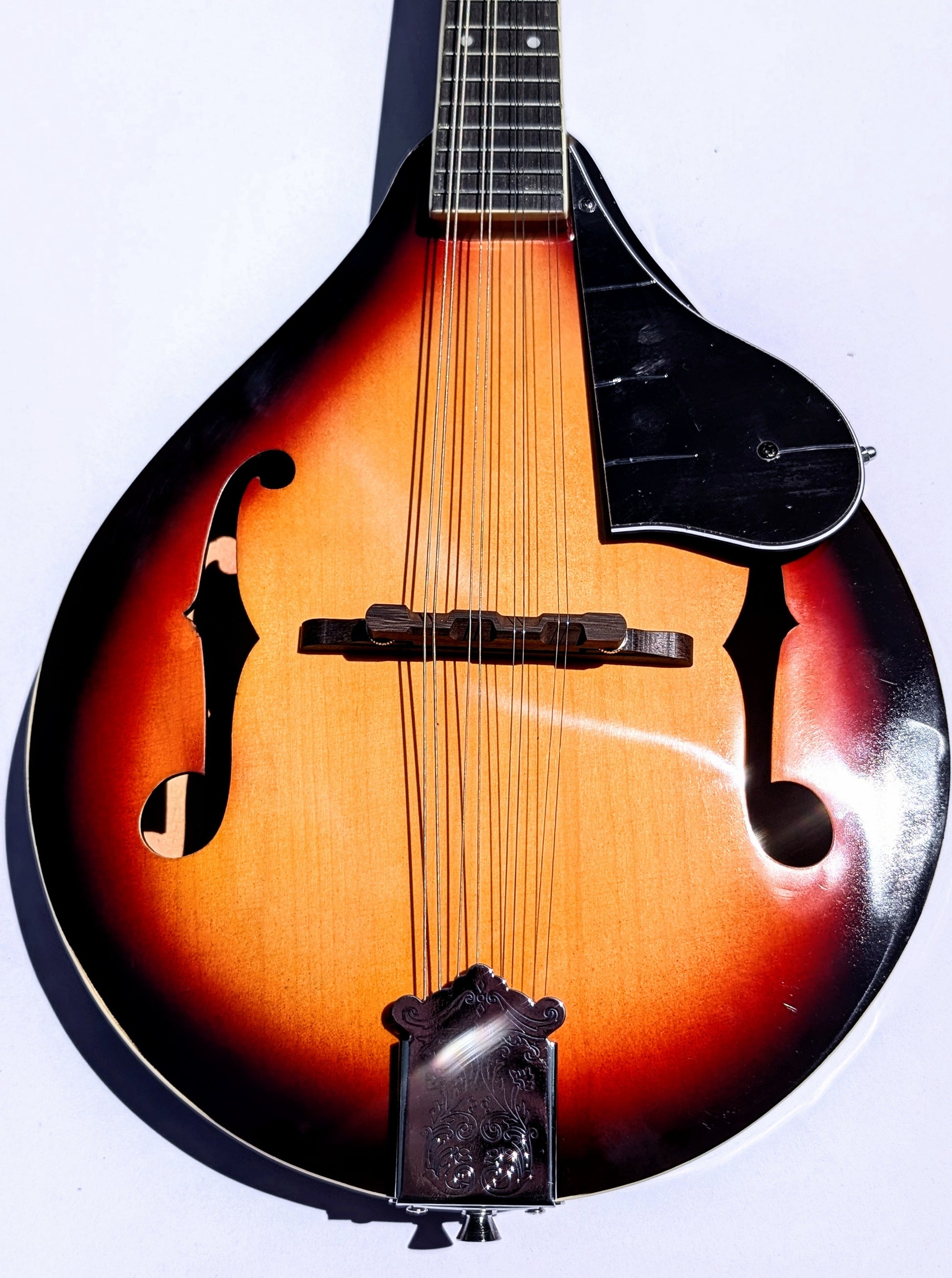 PNW Music A-style student mandolin with classic teardrop body, engineered wood construction, folk instrument for beginners