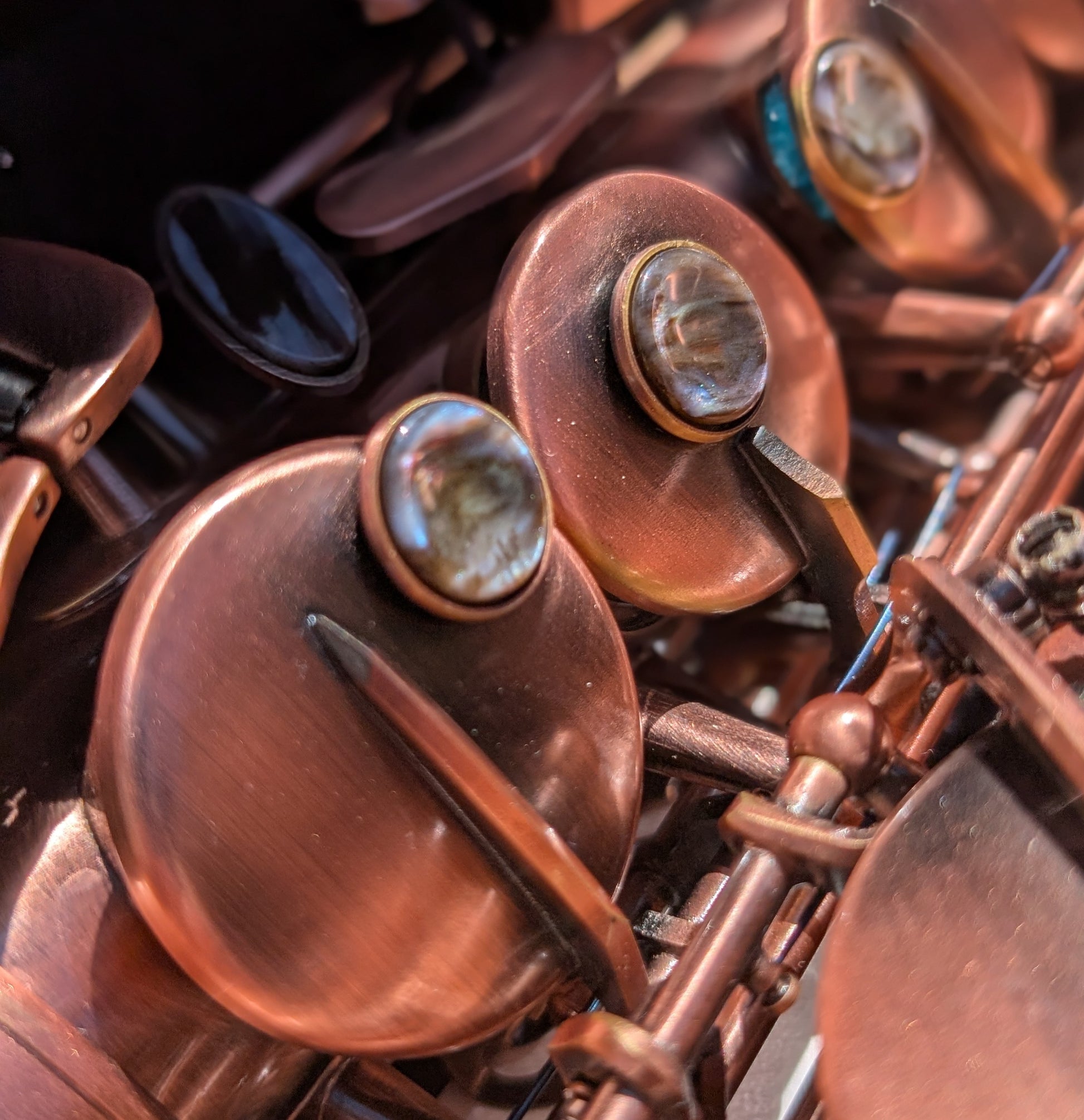 PNW Music copper-finished alto saxophone with Premium high F# key, warm tone quality, ideal for beginning students