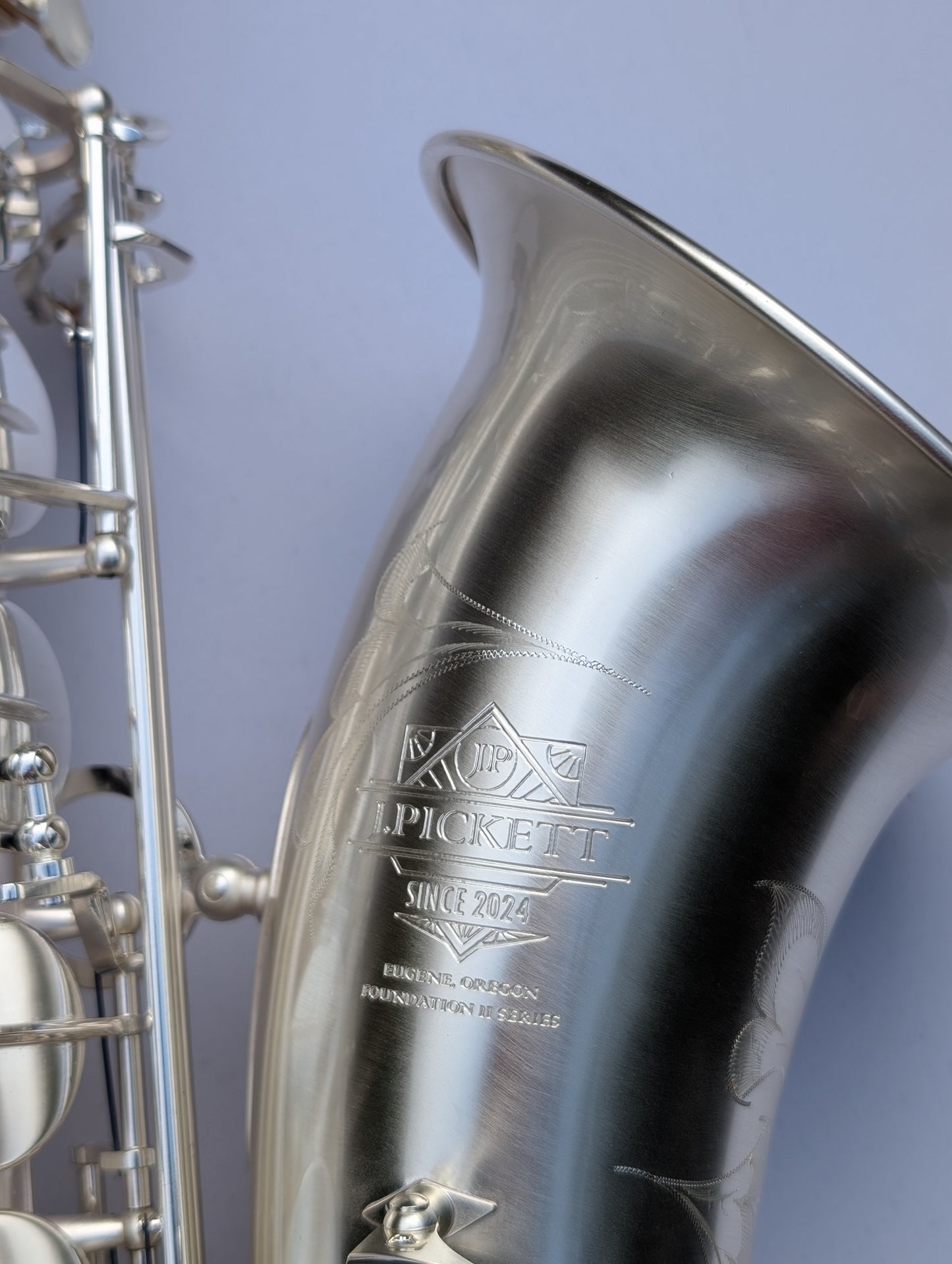 Craftsman Collection tenor saxophone with bright silver finish and Premium calibration by Jeremy Pickett for optimal sound clarity