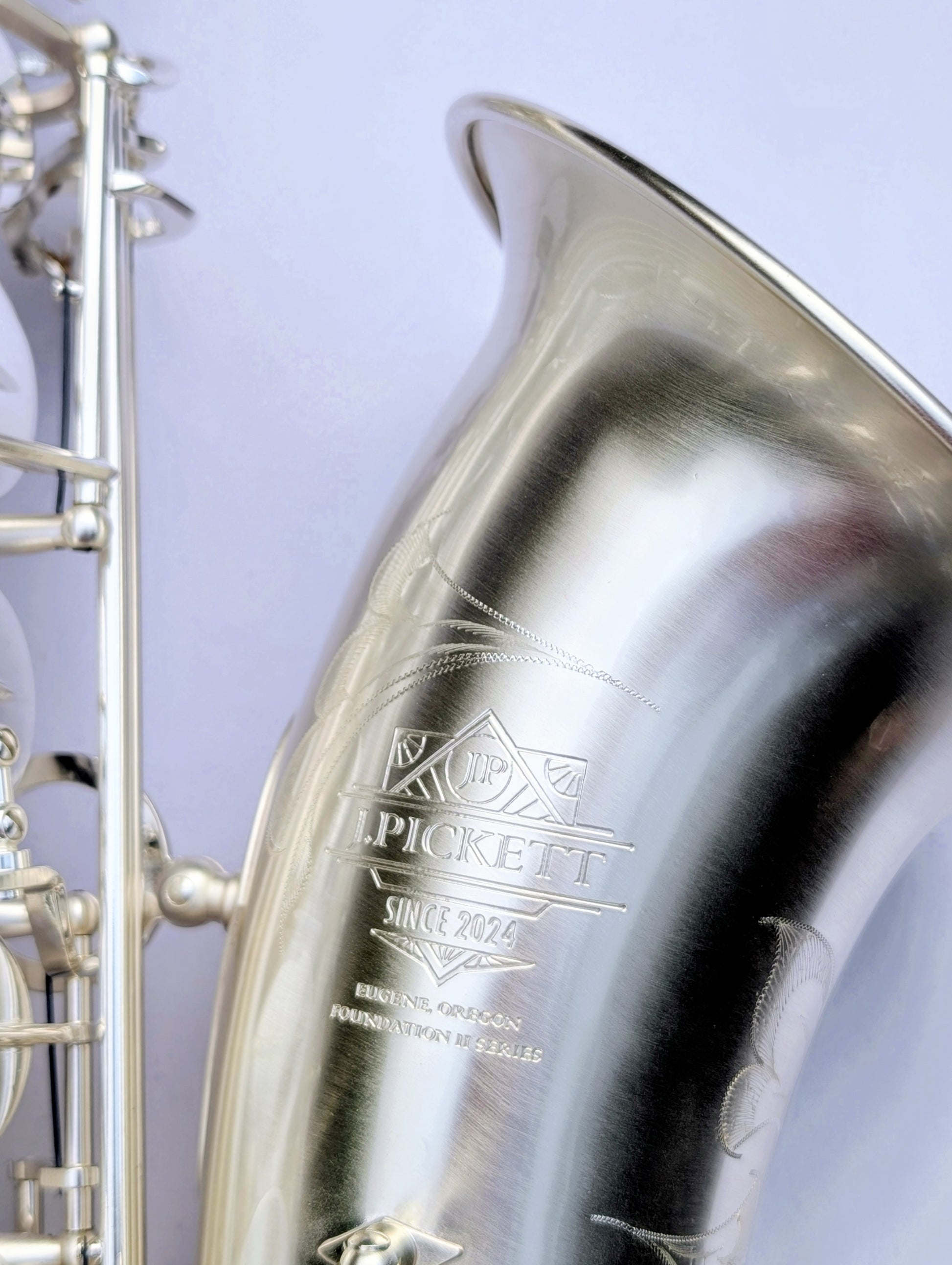 Craftsman Collection tenor saxophone with bright silver finish and Premium calibration by Jeremy Pickett for optimal sound clarity