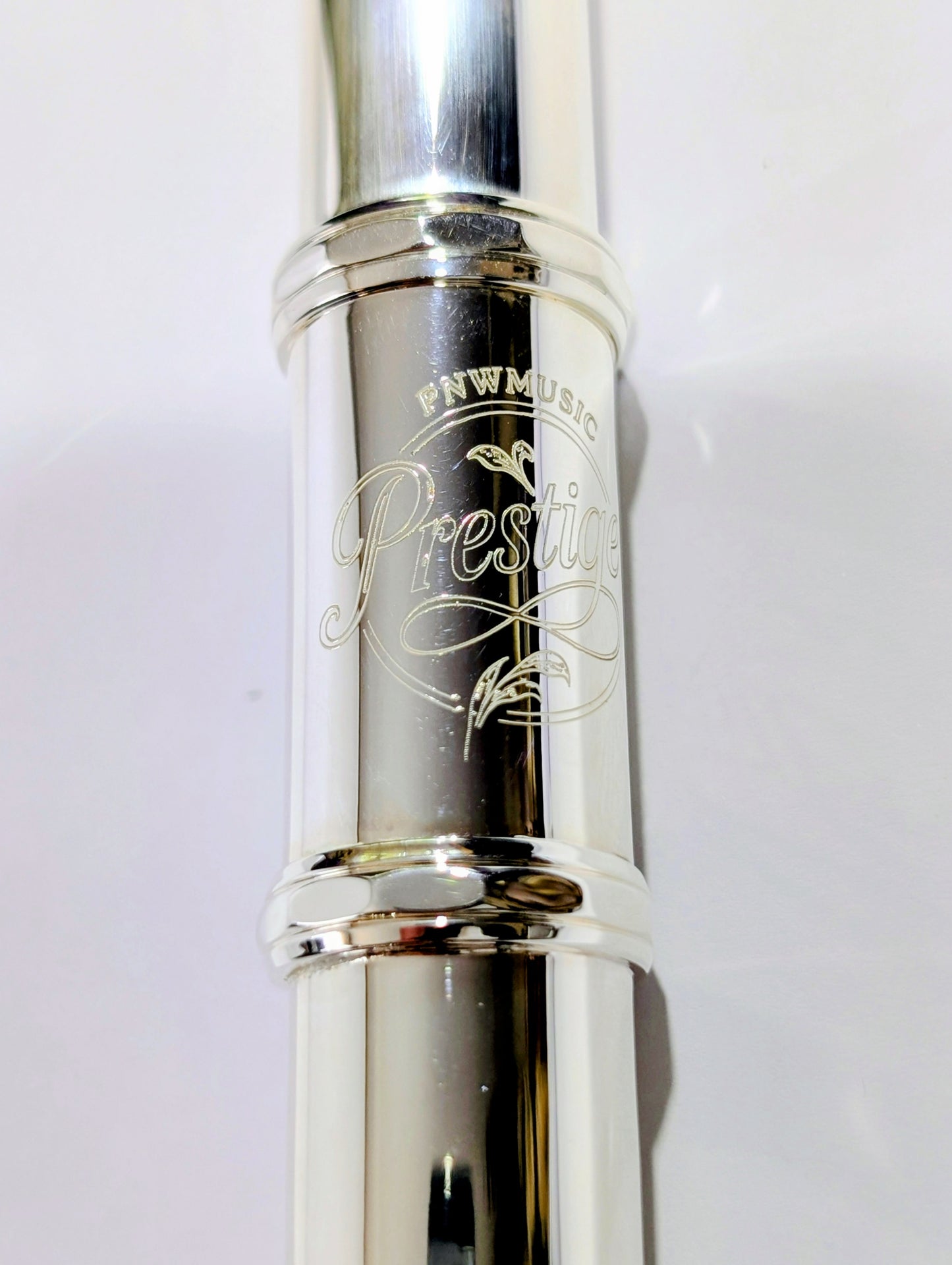 Solid Sterling Silver Flute, split-E