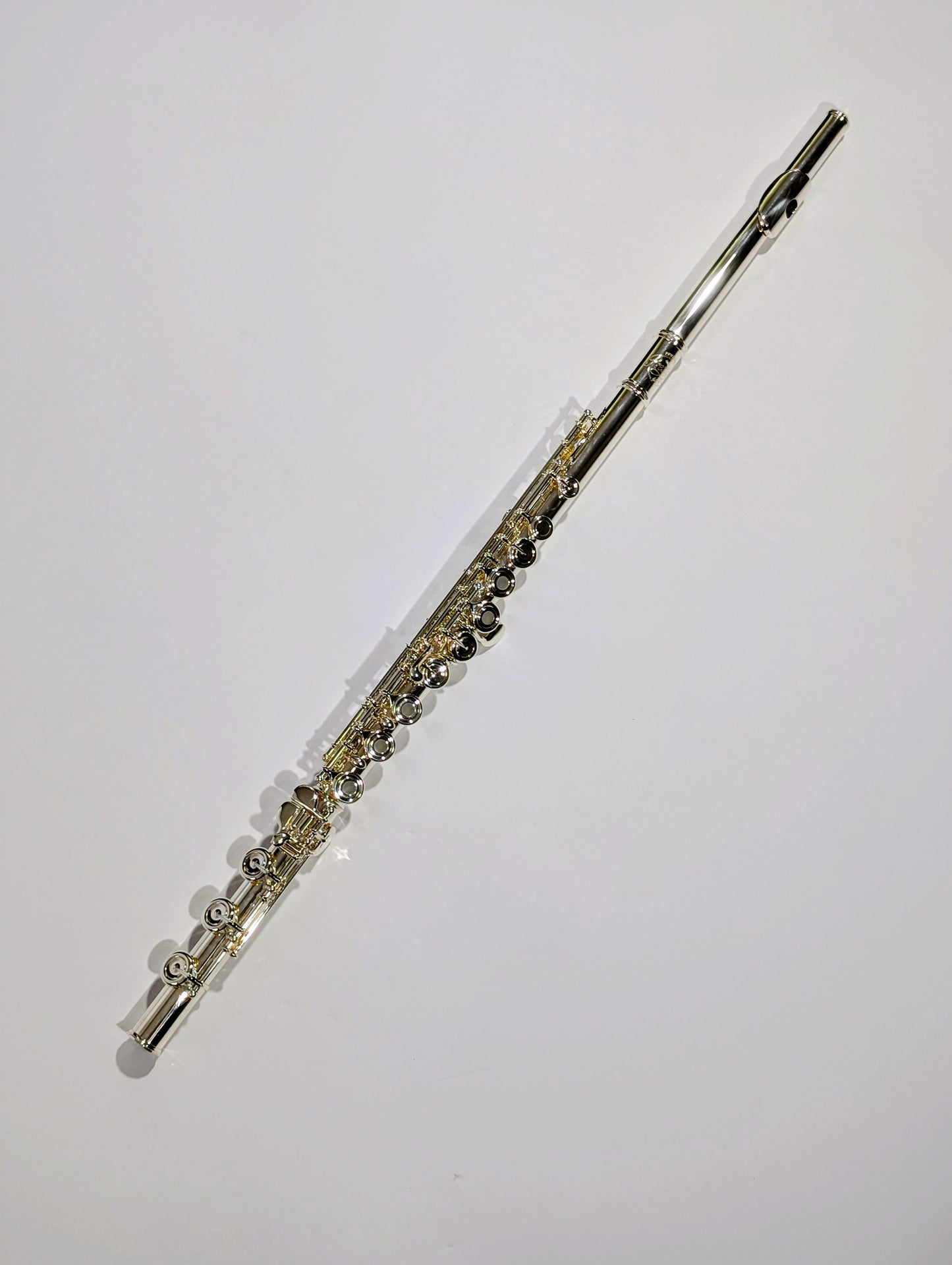 Solid Sterling Silver Flute, split-E